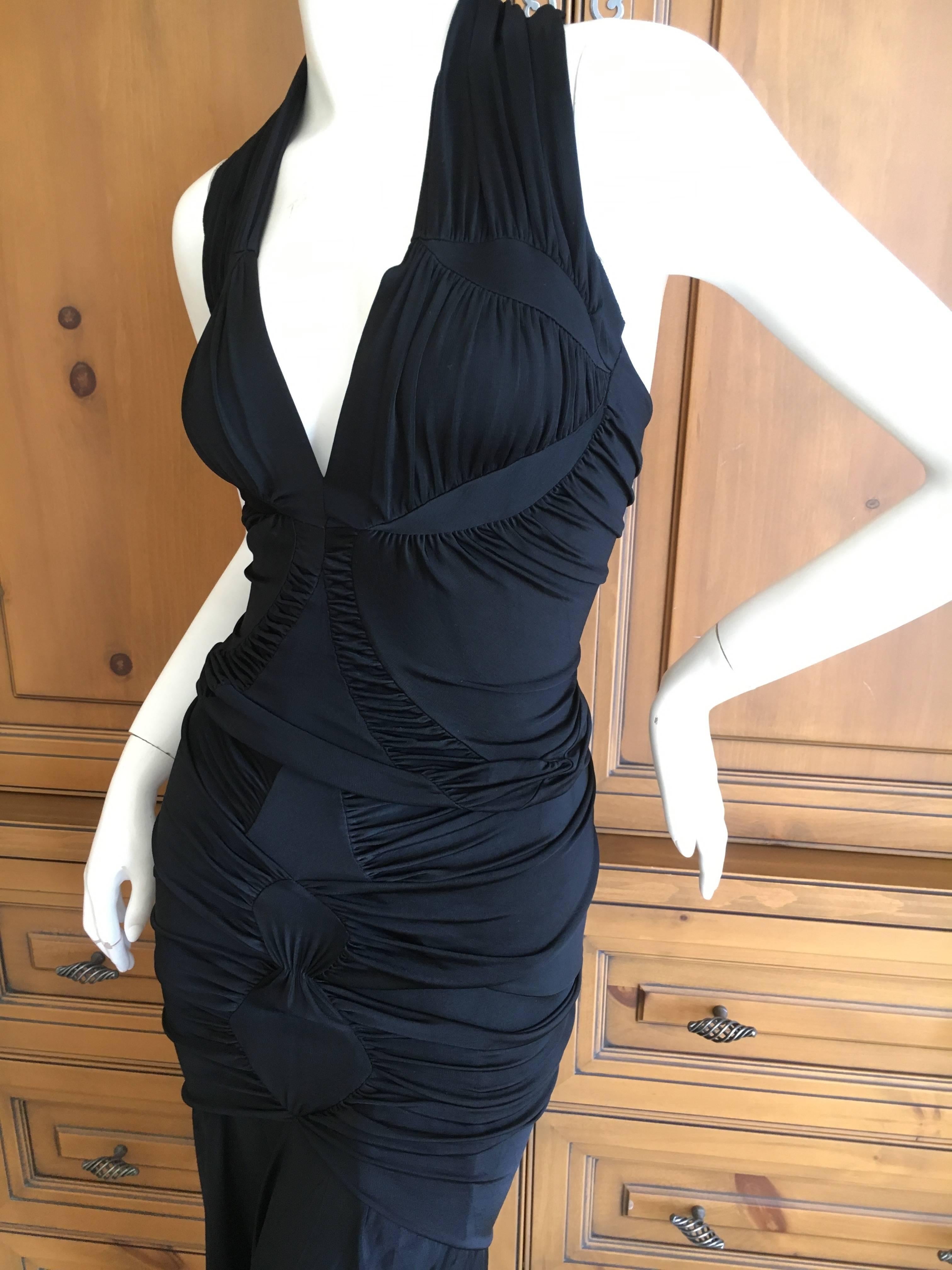 Women's Yves Saint Laurent by Tom Ford Black Two Piece Cocktail Dress For Sale