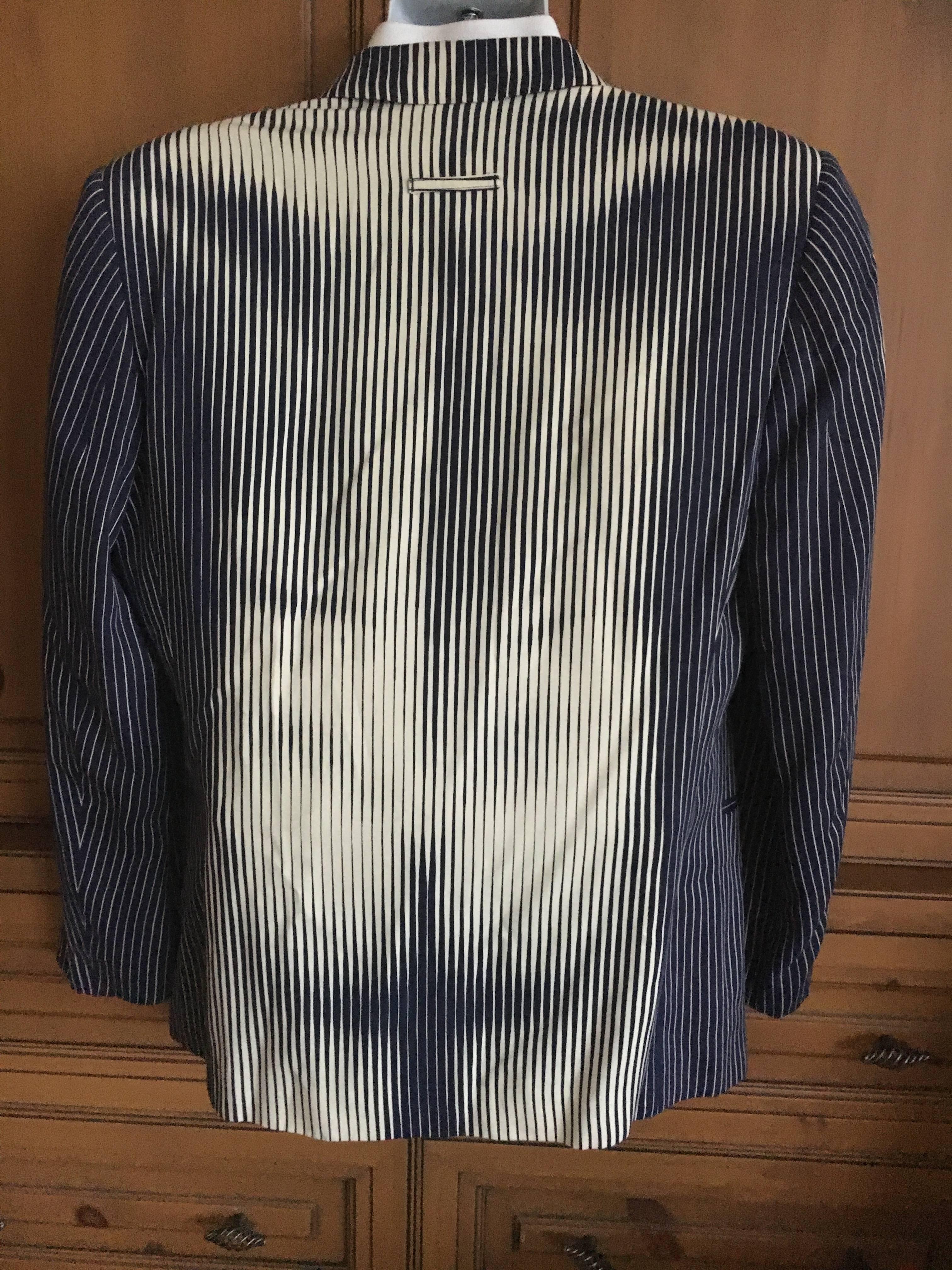 Jean Paul Gaultier 1980's Men Rare Op Art Torso Jacket Size 42 For Sale ...