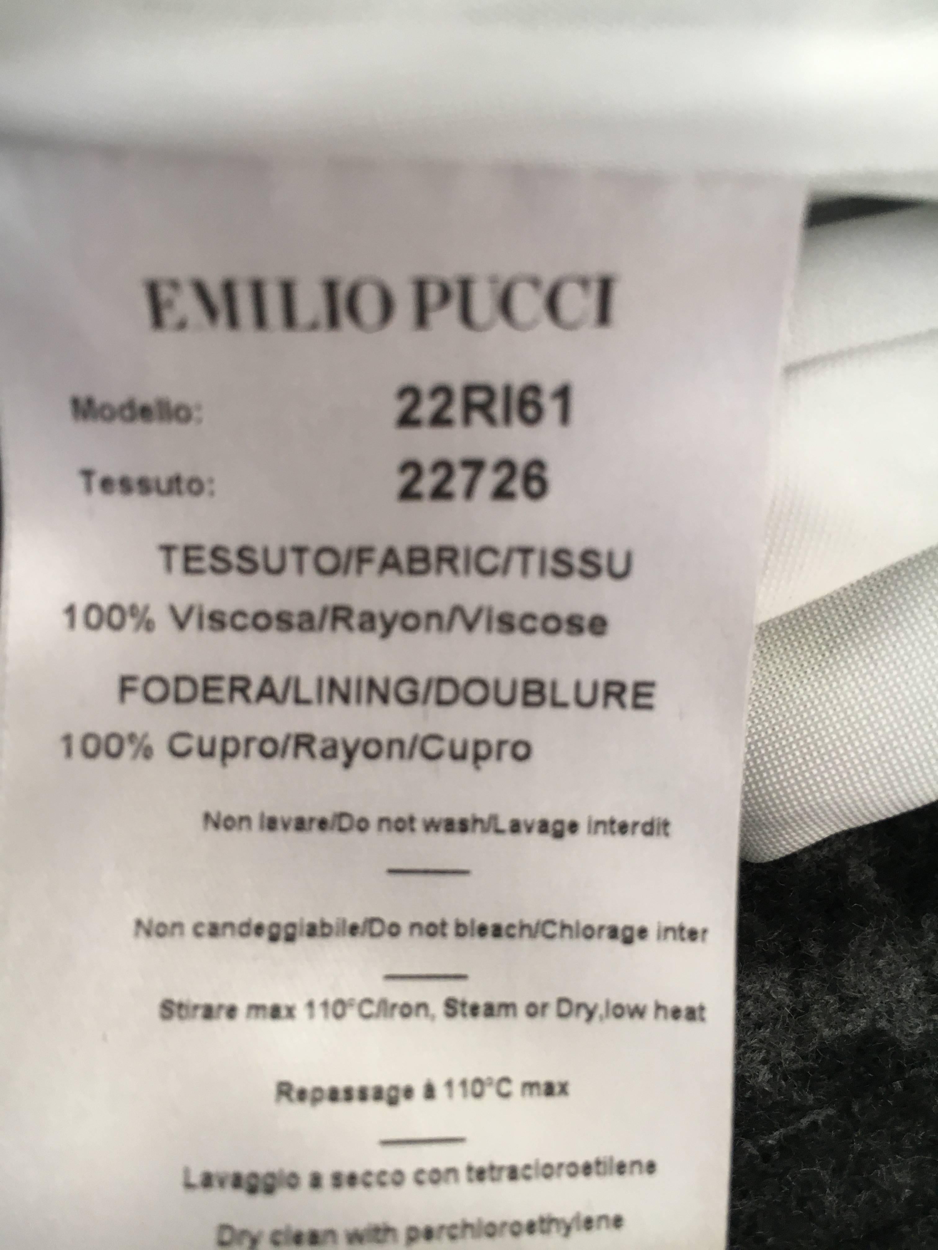 Emilio Pucci One Shoulder Mini Dress For Sale 2