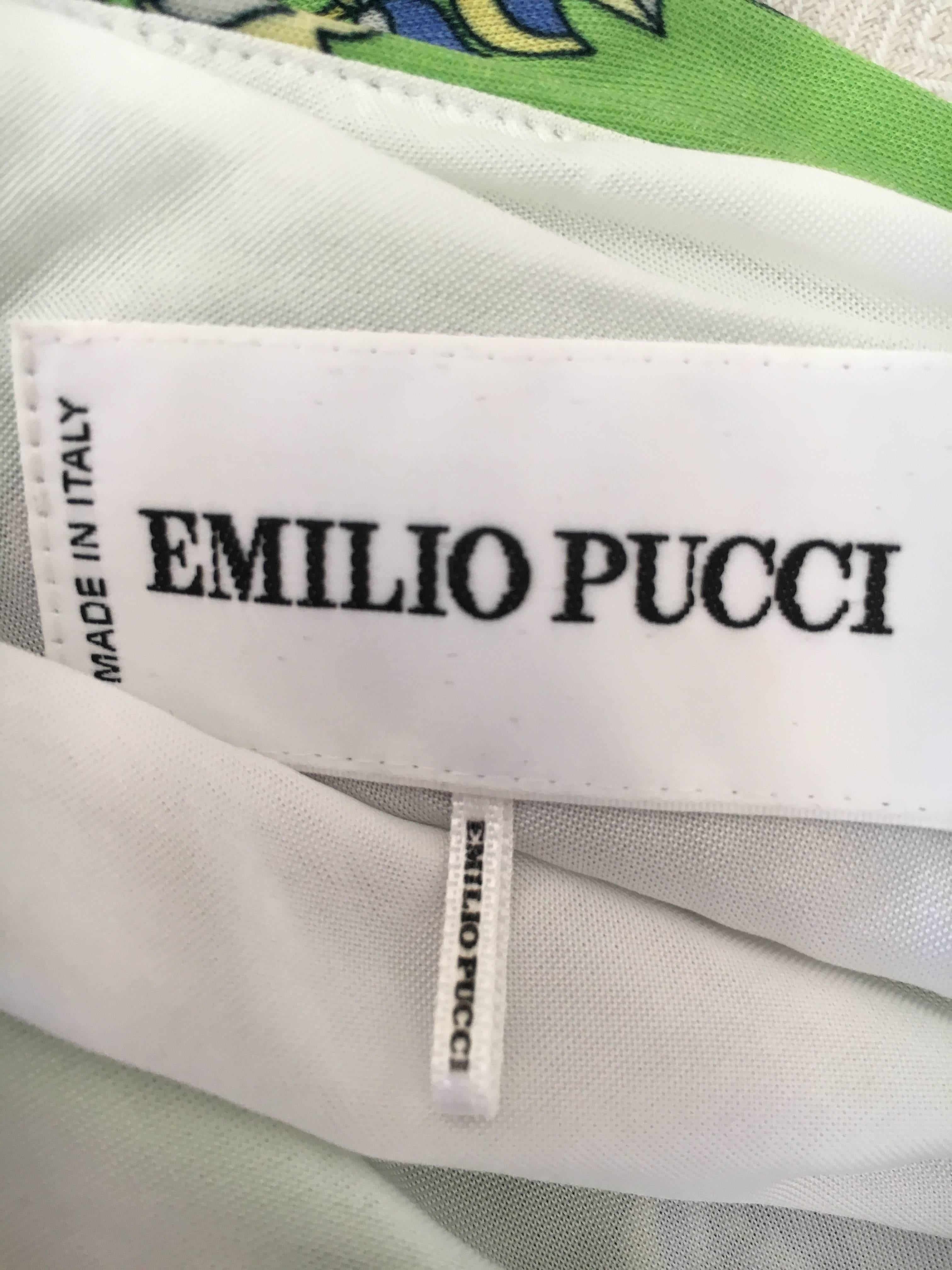 Women's Emilio Pucci One Shoulder Mini Dress For Sale
