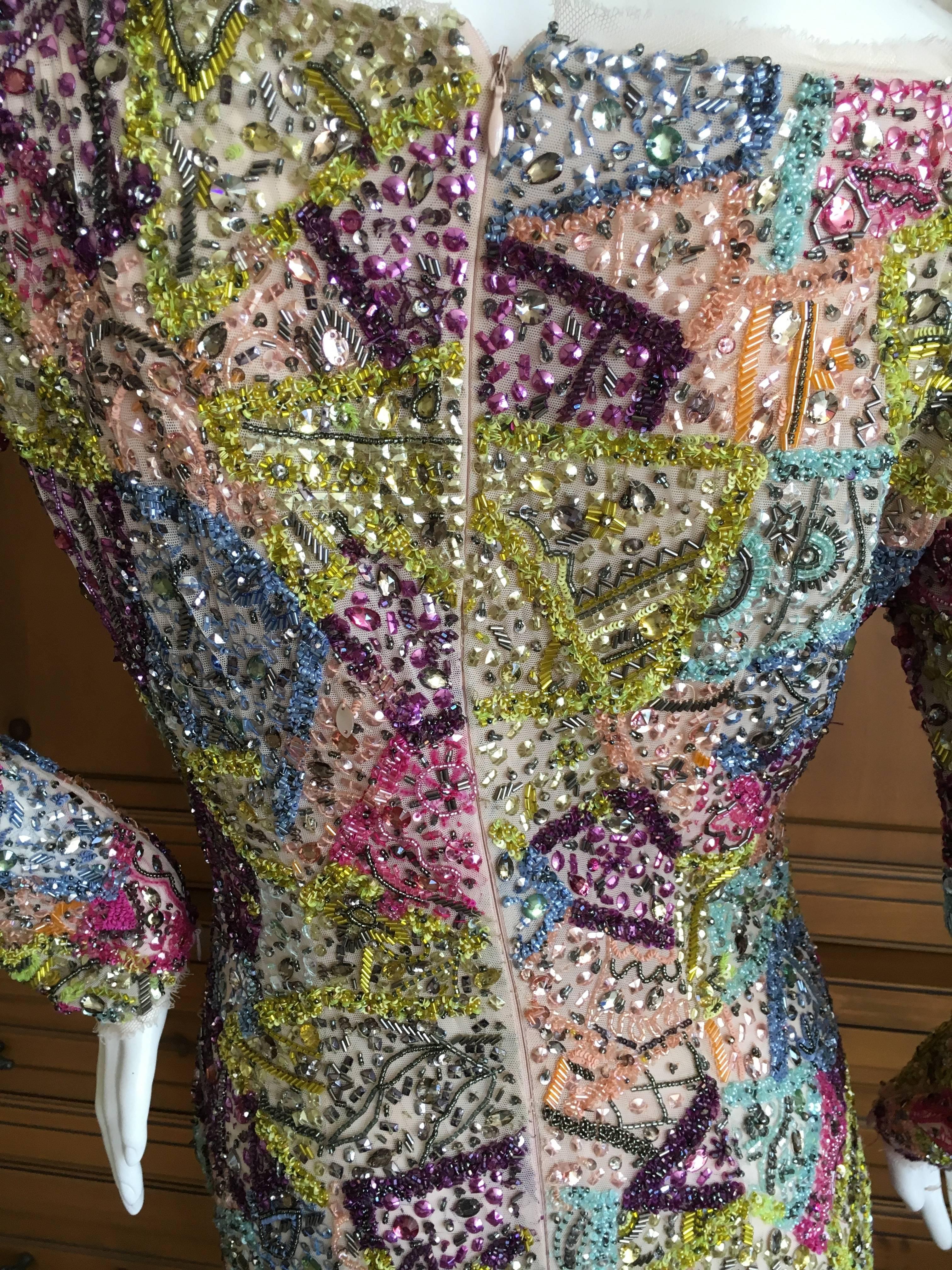 Emilio Pucci Bead Embellished Cocktail Dress For Sale 3