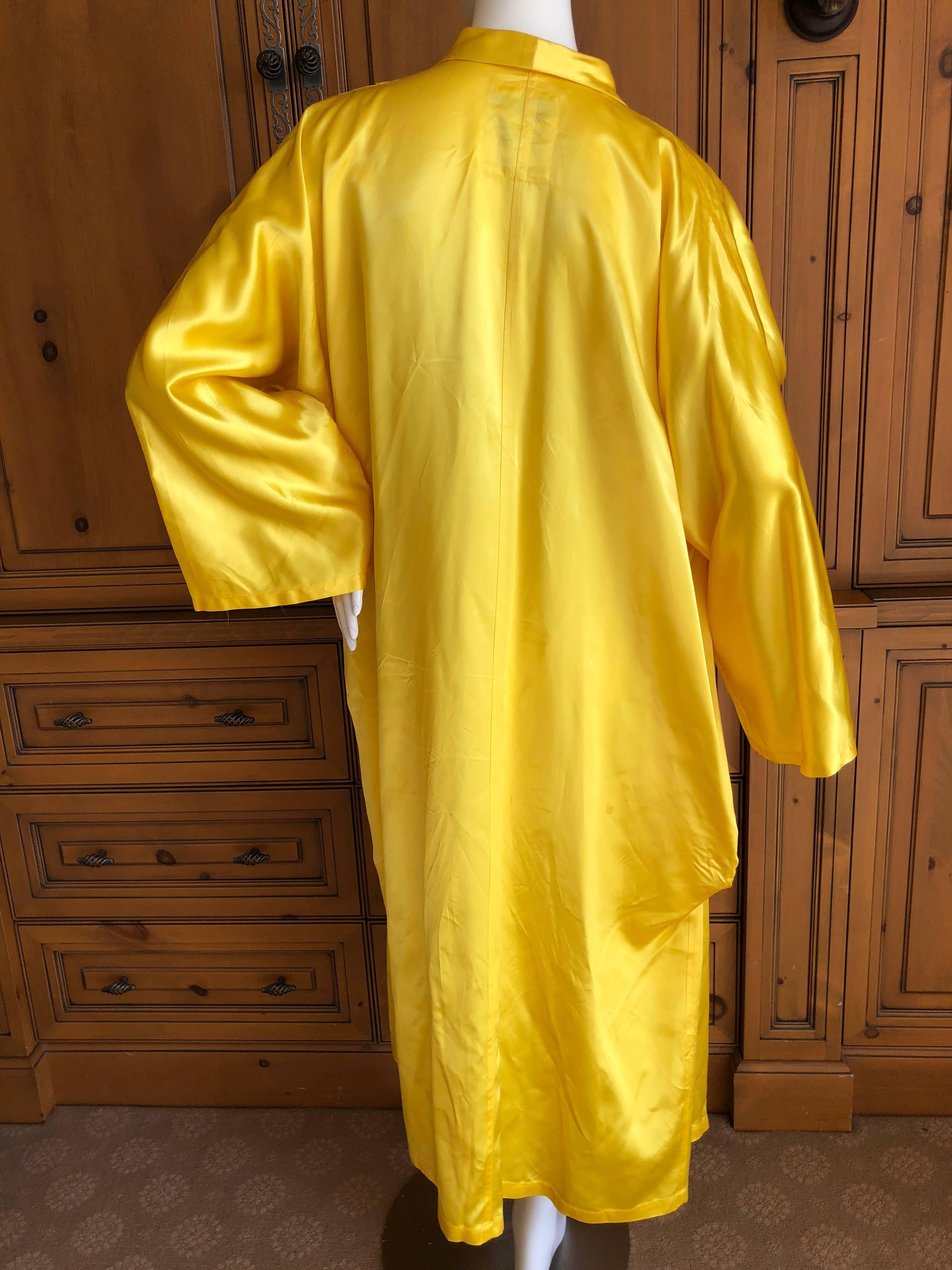 Yohji Yamamoto 1980's Neon Yellow Oversize Coat 2