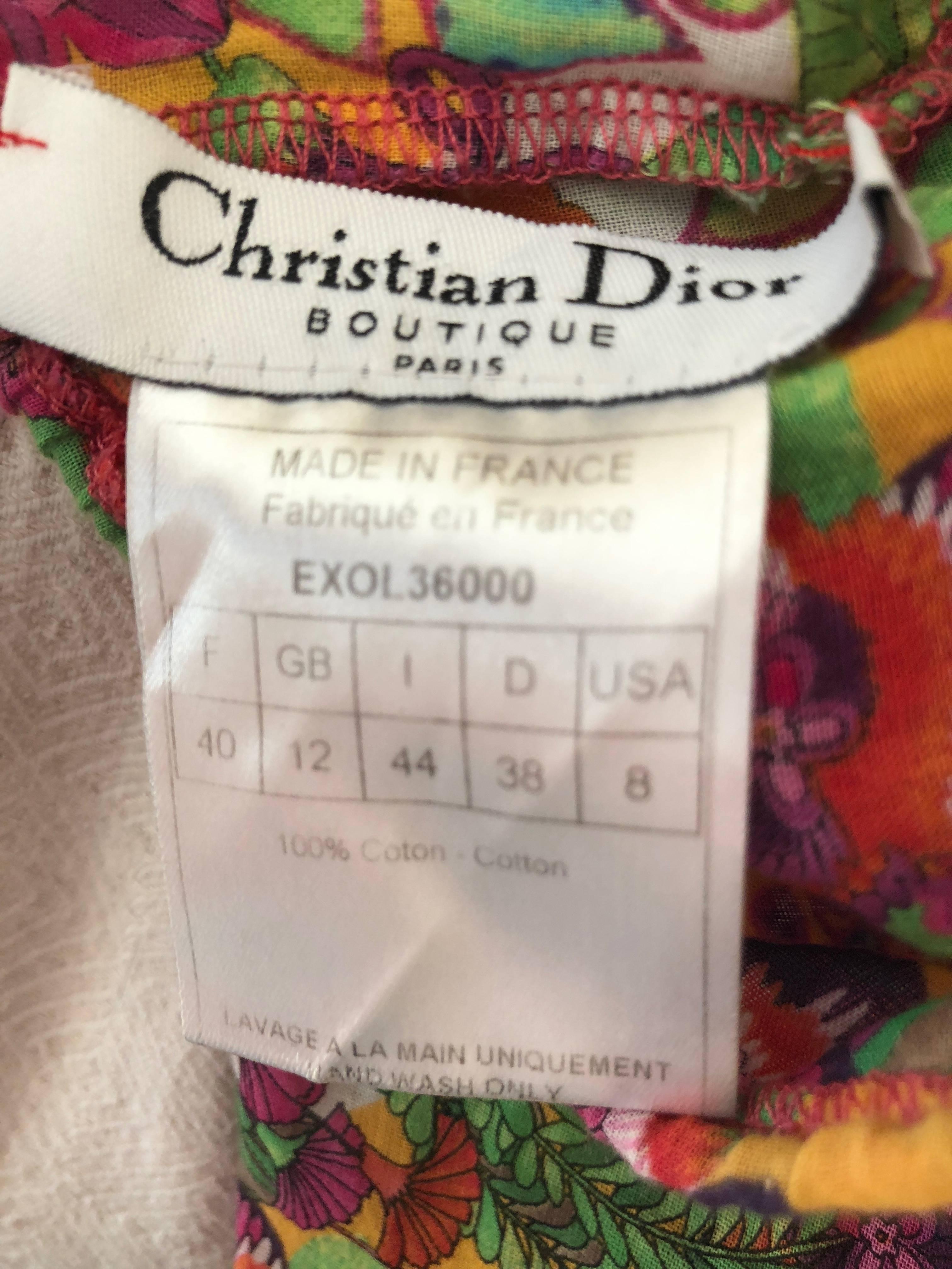 Christian Dior by John Galliano Colorful Cotton Mini Dress
So sweet with Dior 