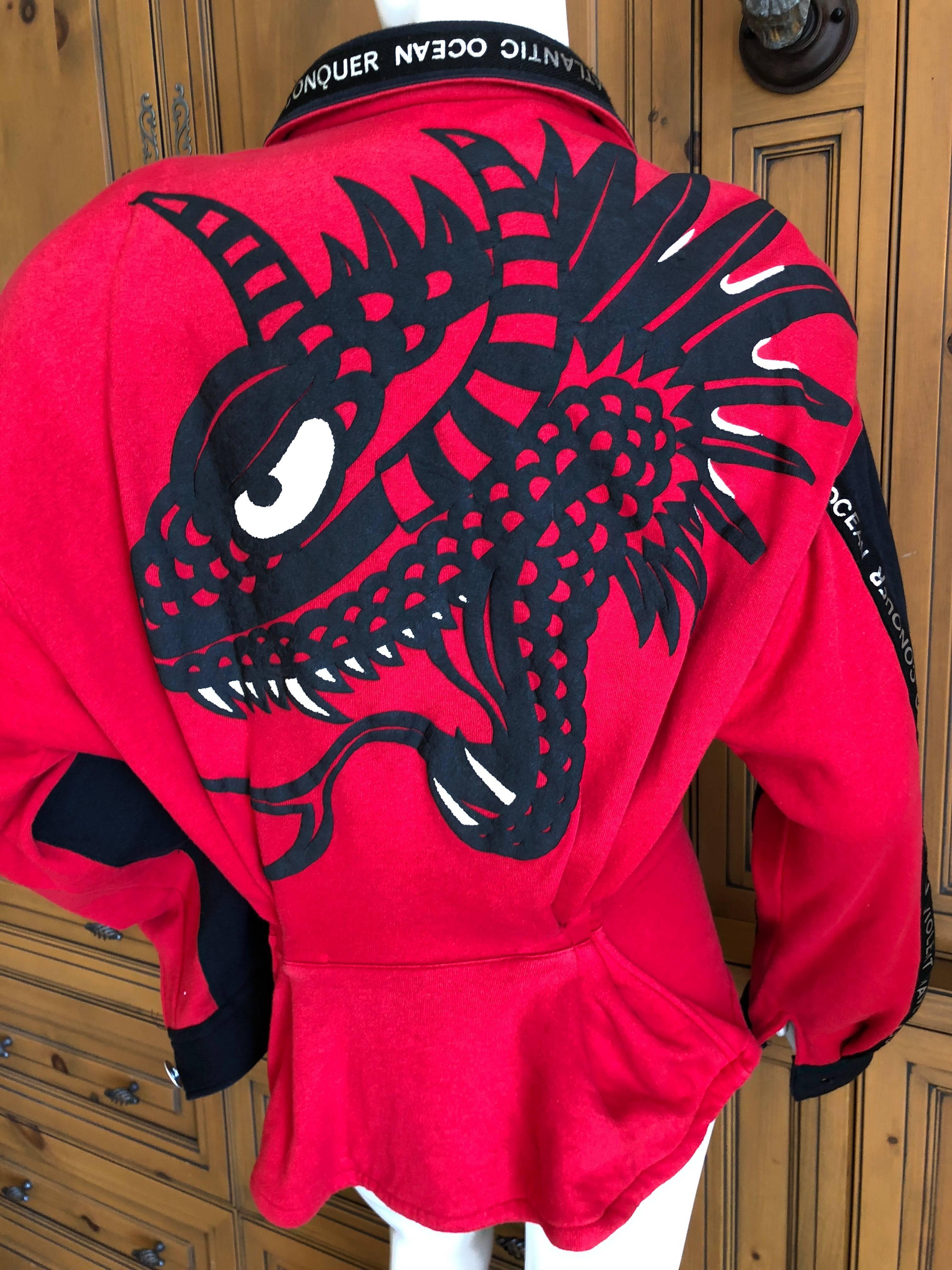 Women's Kansai Yamamoto 1980's Red Dragon Jacket