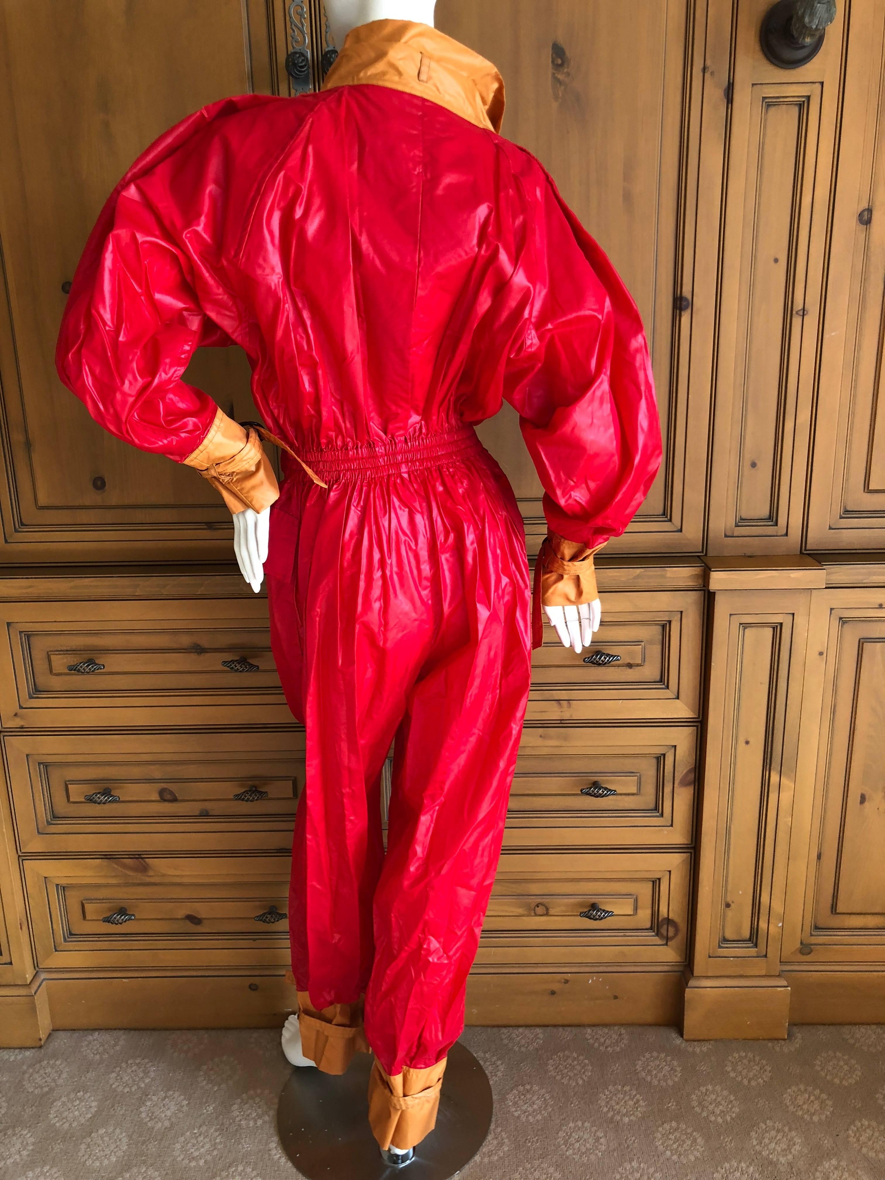 Issey Miyake 1970's Jumpsuit with Matching Trench Coat For Sale 1