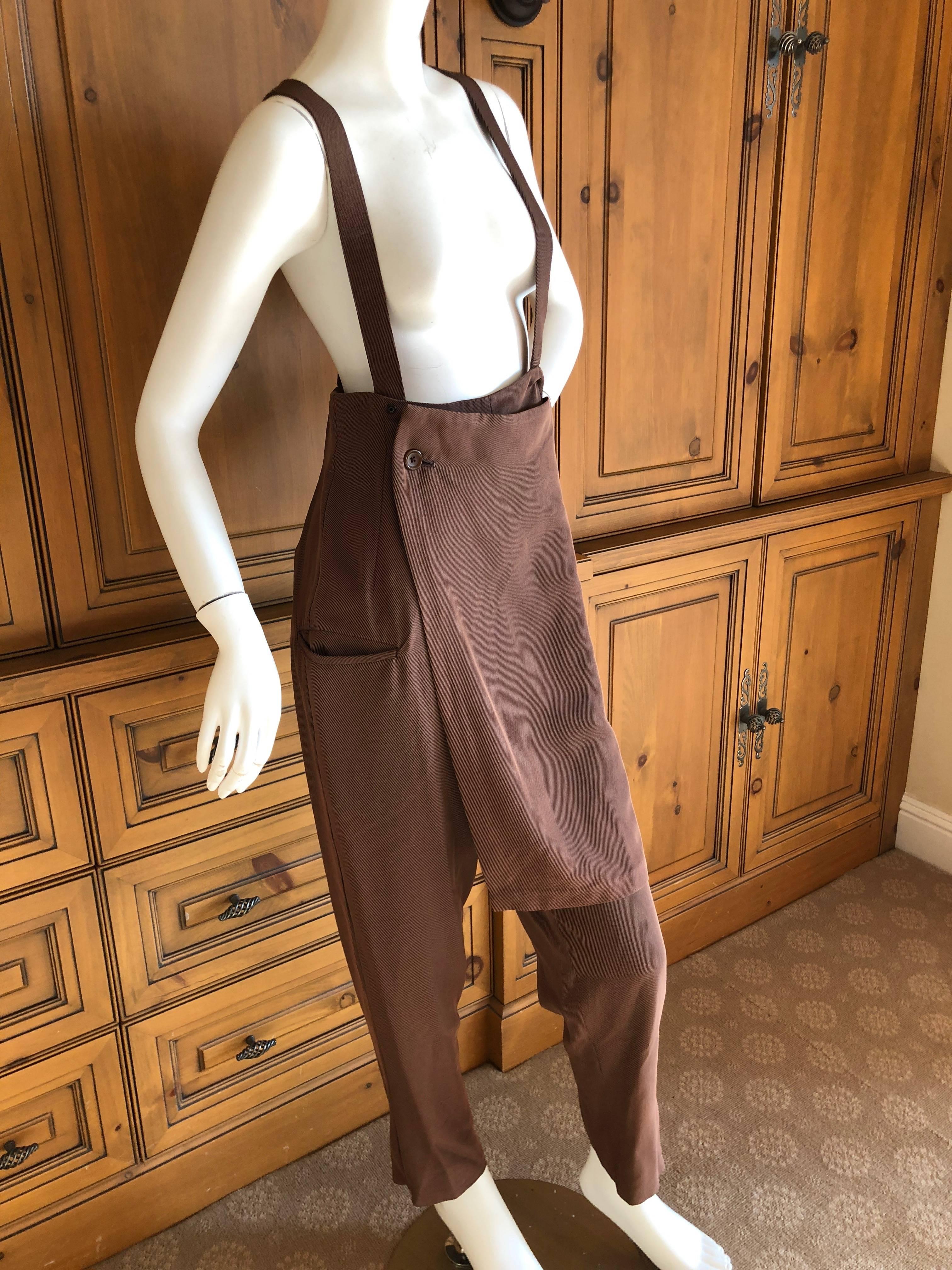 Yohji Yamamoto 1980's Pant Skirt Overalls For Sale 1