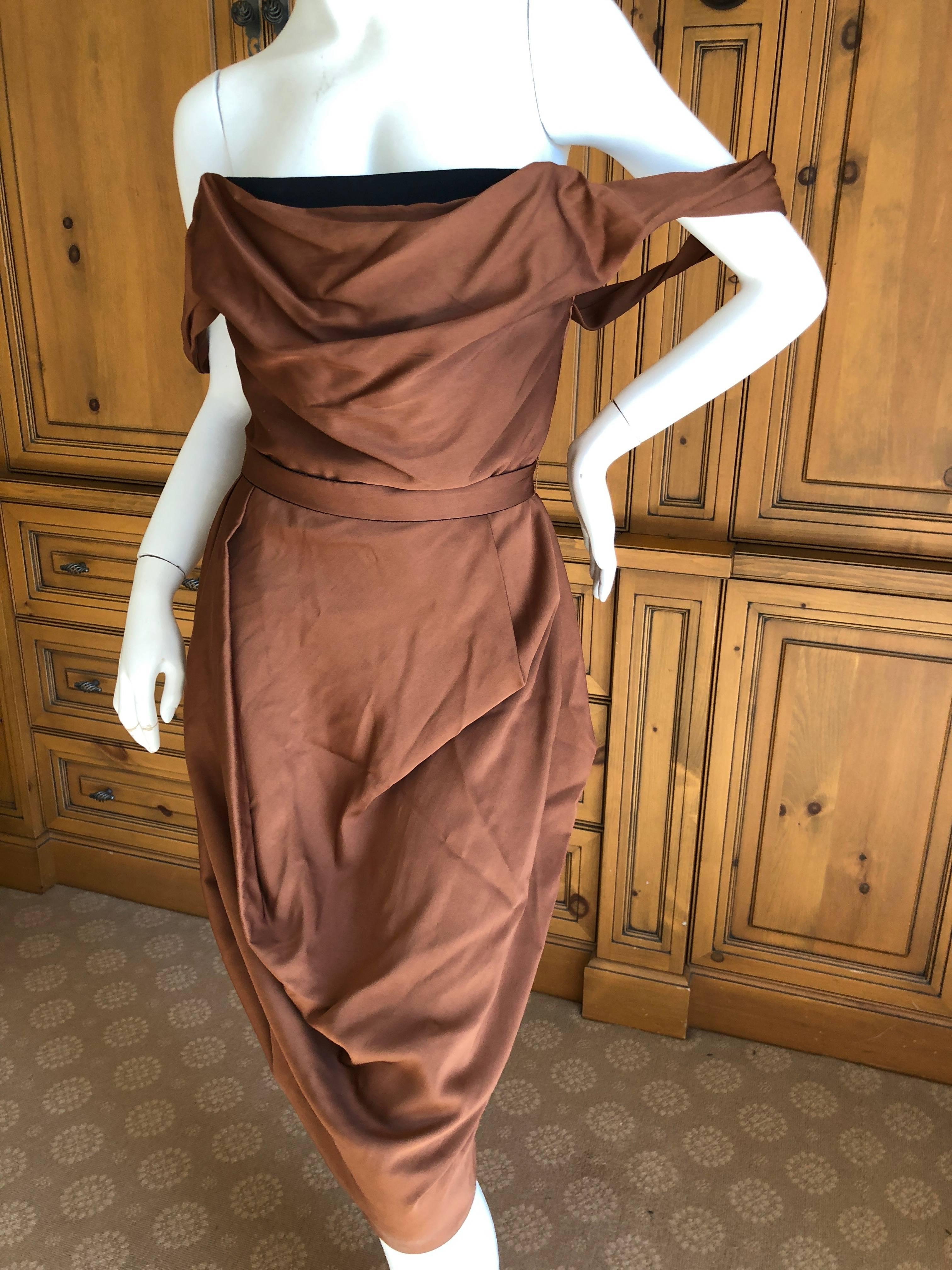 copper corset dress