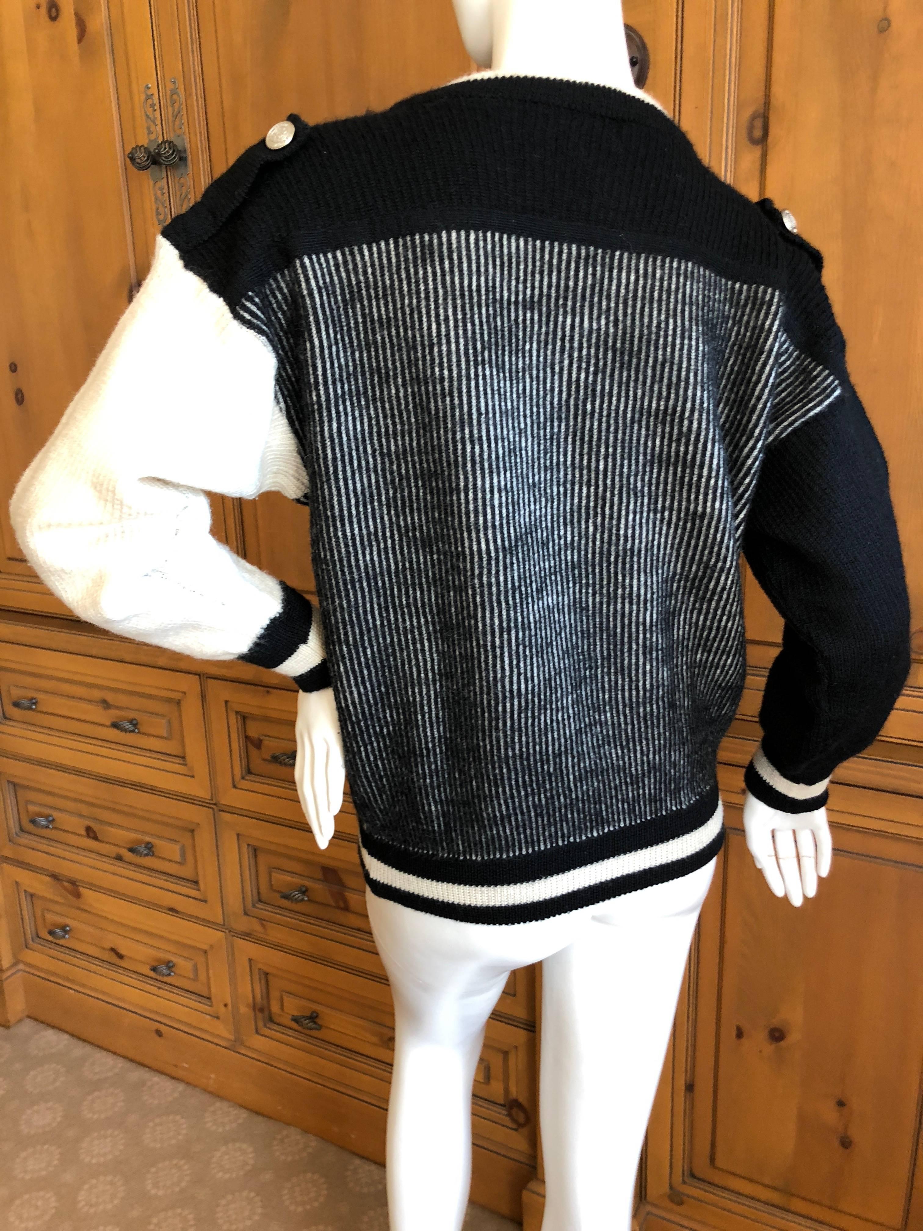 1980s Kansai Yamamoto Sweater In Excellent Condition For Sale In Cloverdale, CA