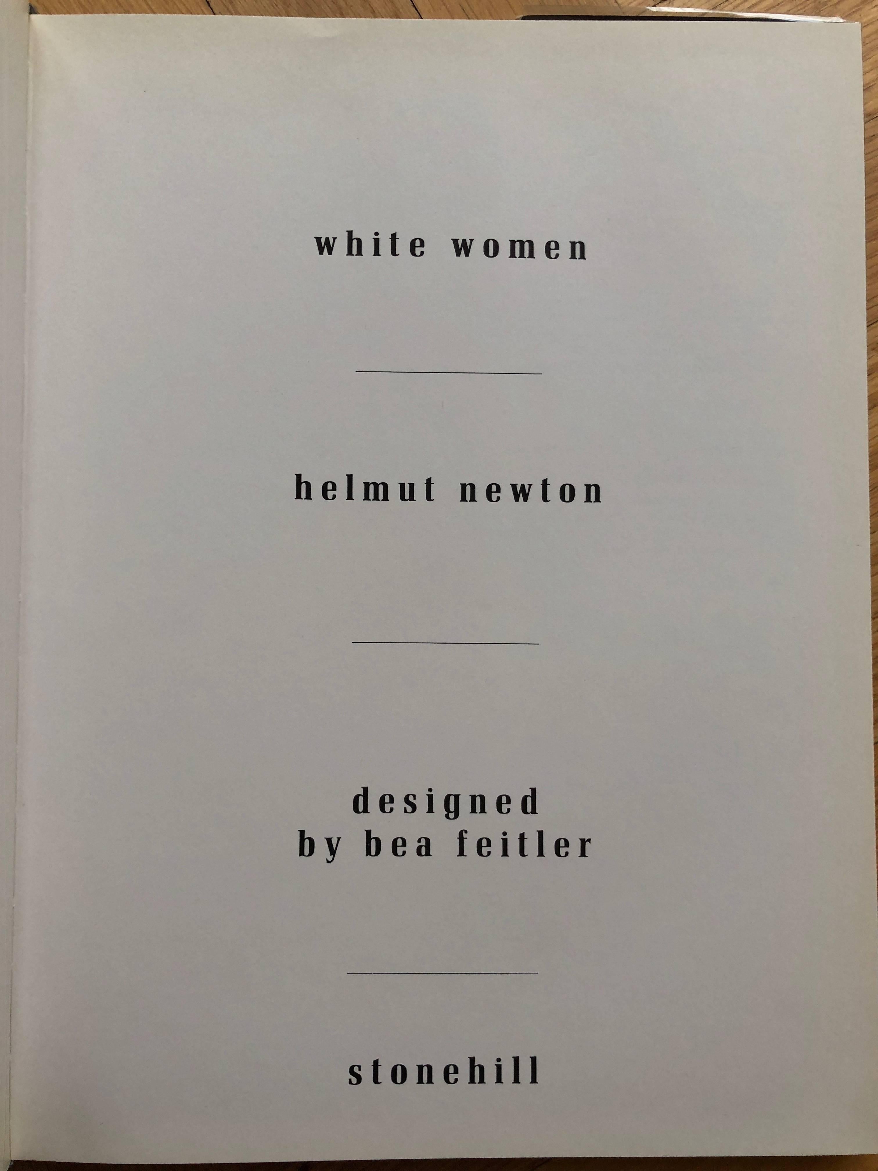 Helmut Newton White Women First Edition Stonehill Press 1976 4
