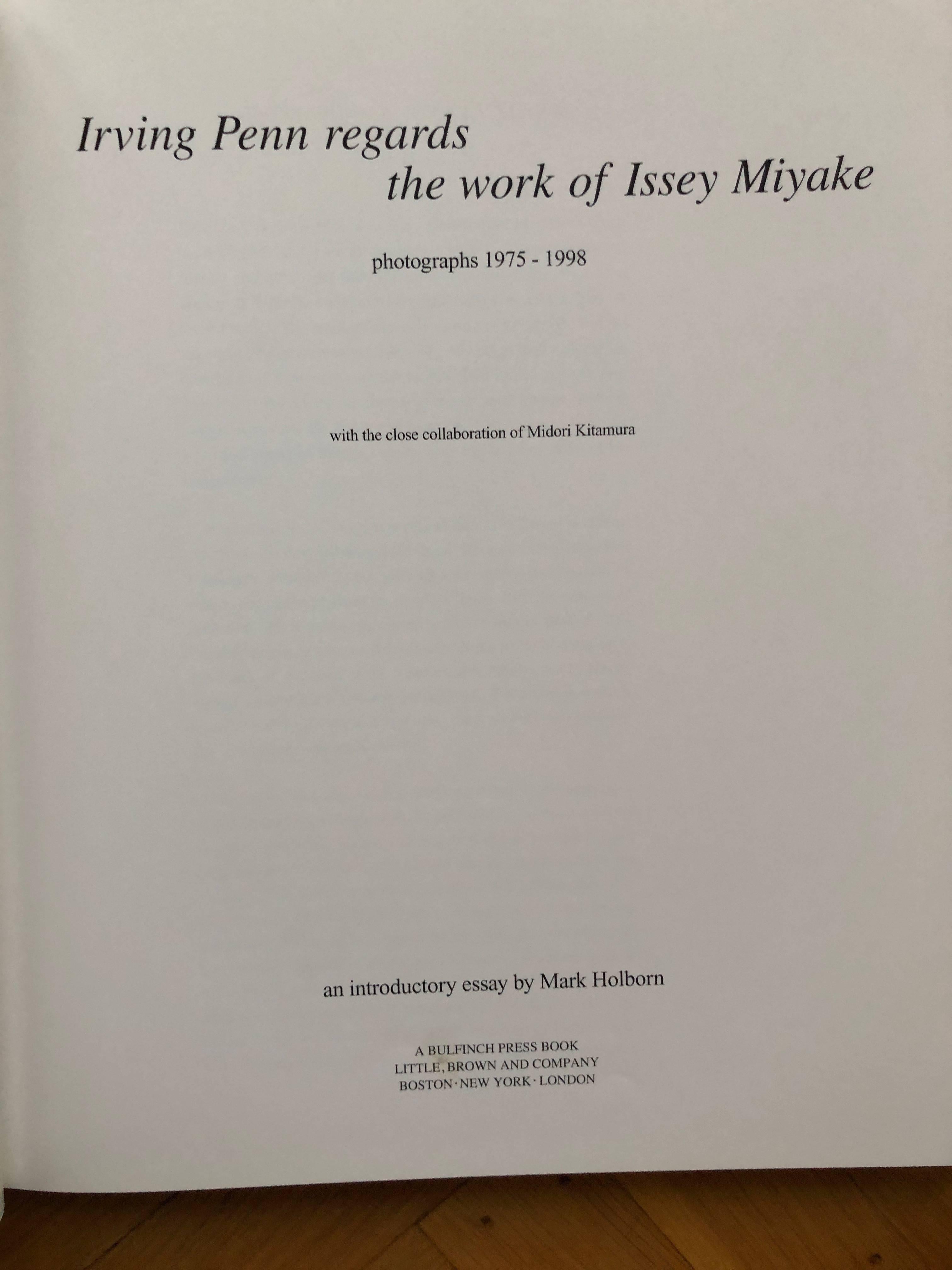 Irving Penn Regards the Work of Issey Miyake 1975 - 1998 Bullfinch Press Book 4