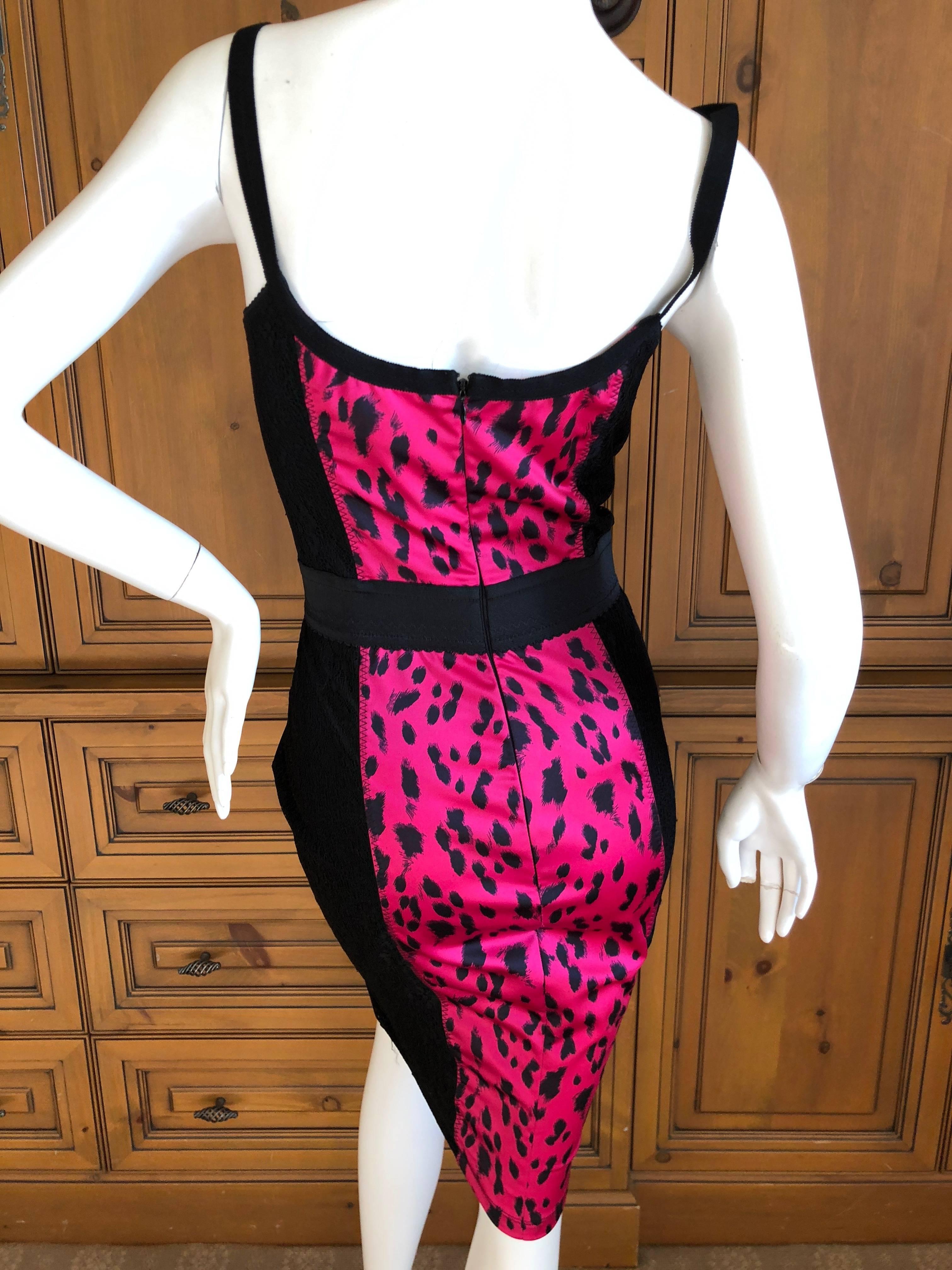 Women's D&G Dolce & Gabanna Leopard Print Dress  For Sale