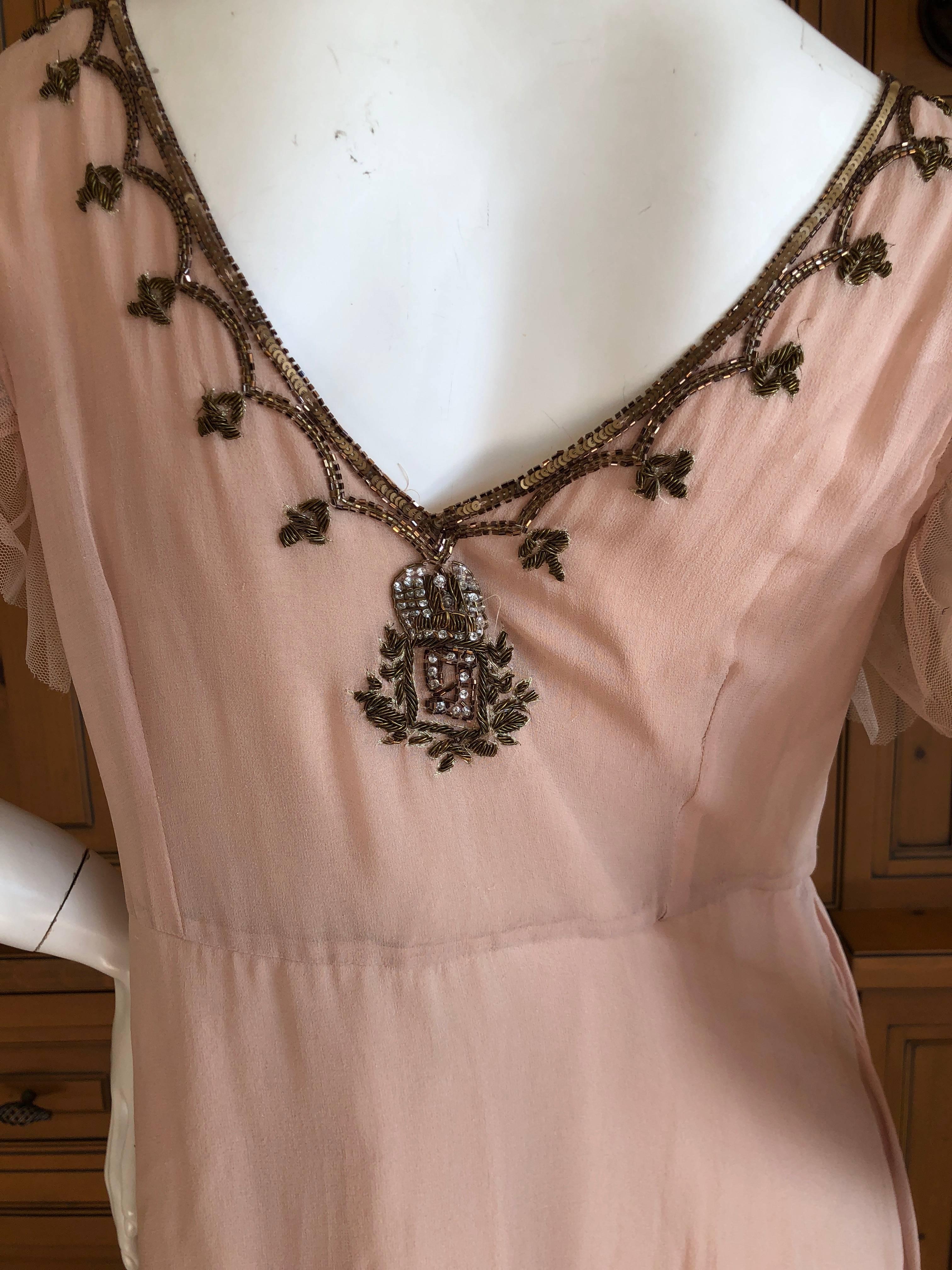 John Galliano Vintage Embellished Draped Cocktail Dress New With Tags 3