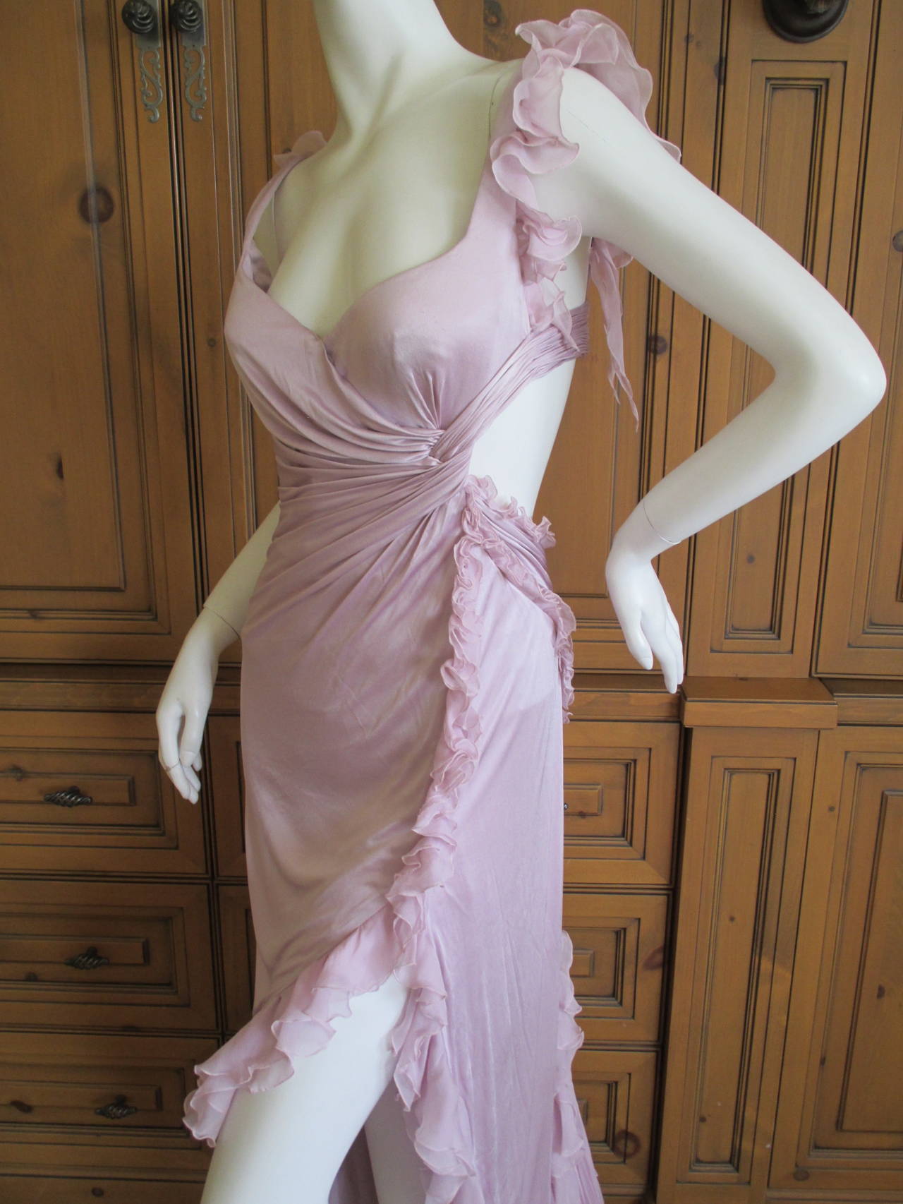 lavender versace gown