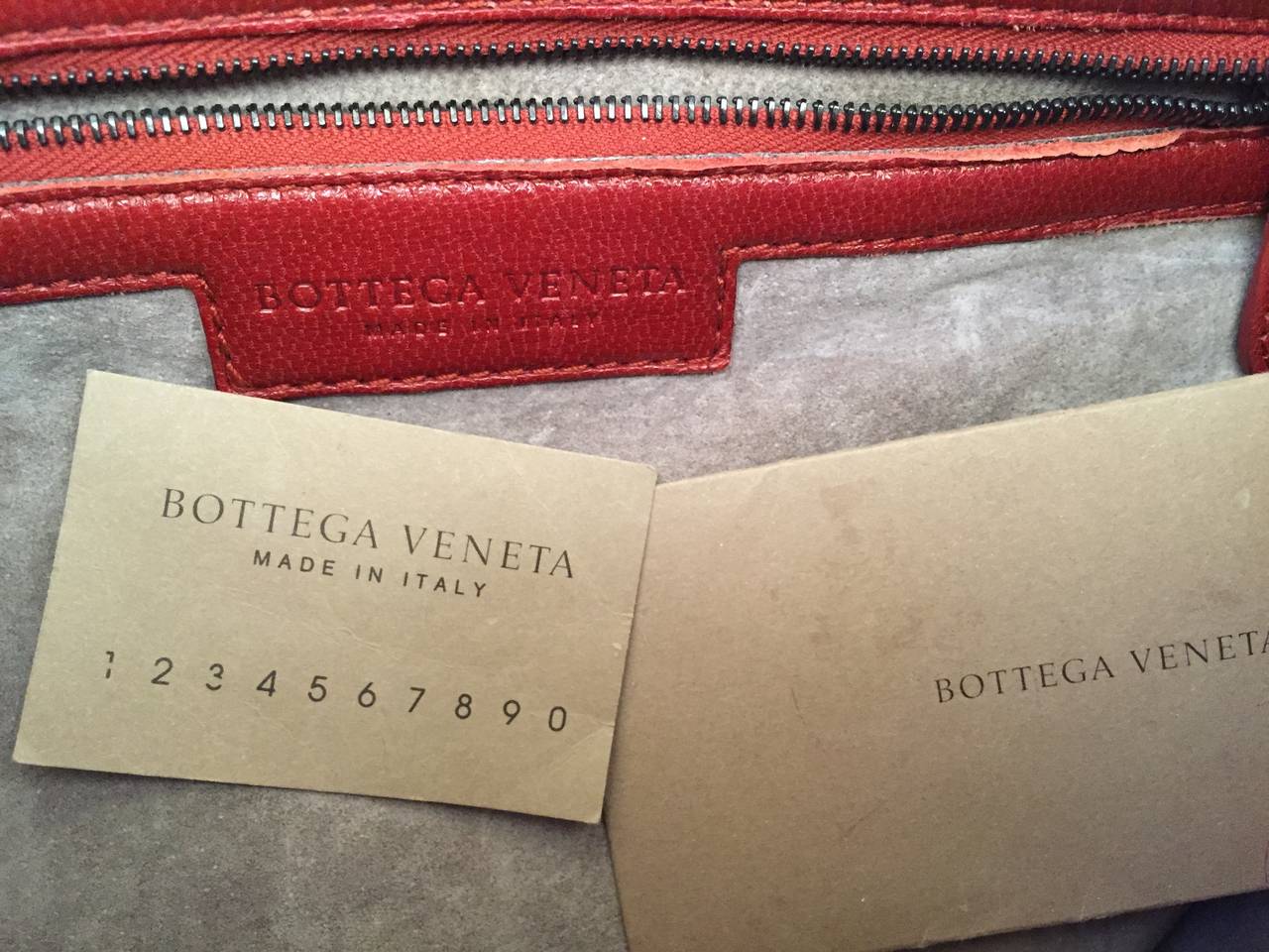 Bottega Veneta Red Twist Intrecciato Leather Hobo Bag 1