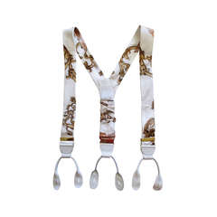 Hermes silk suspenders