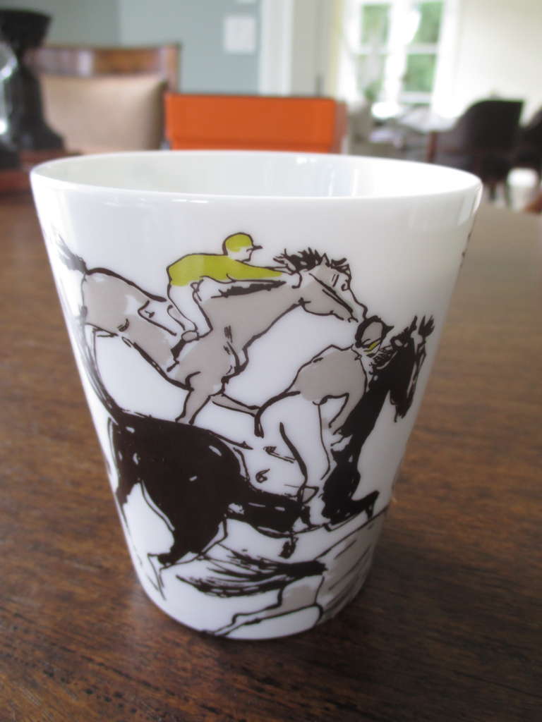 Hermes Limited Edition Porcelain Equestrian Candle New in Box at 1stDibs