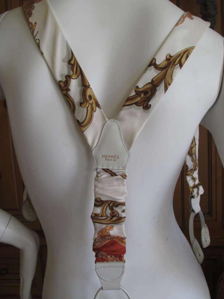 Hermes silk suspenders 1