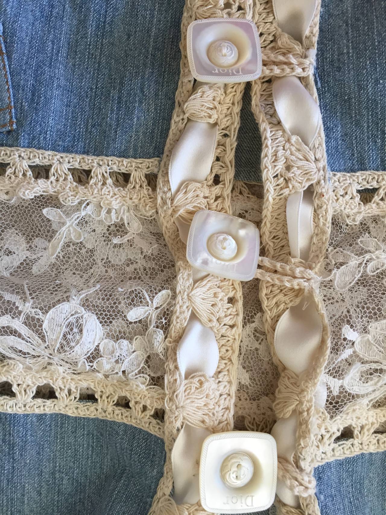 Christian Dior by John Galliano  Denim & Lace 
