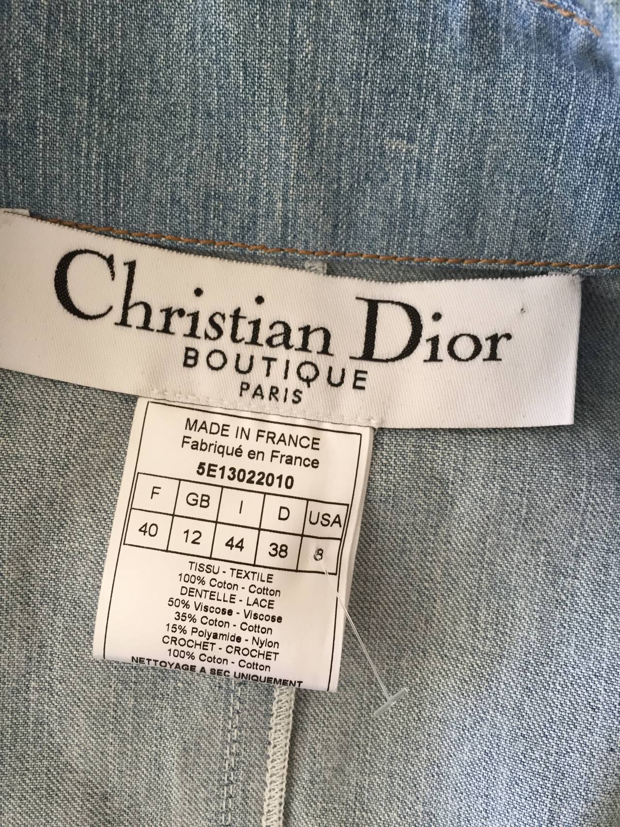 Christian Dior by John Galliano  Denim & Lace 