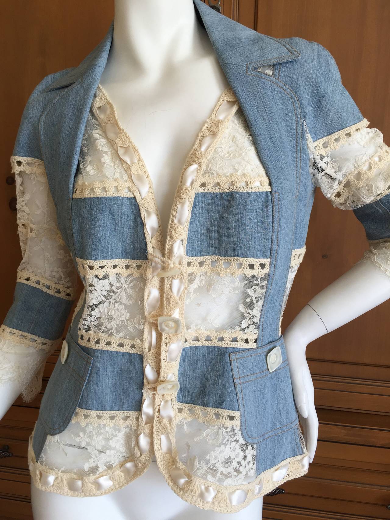 Christian Dior by John Galliano  Denim & Lace 