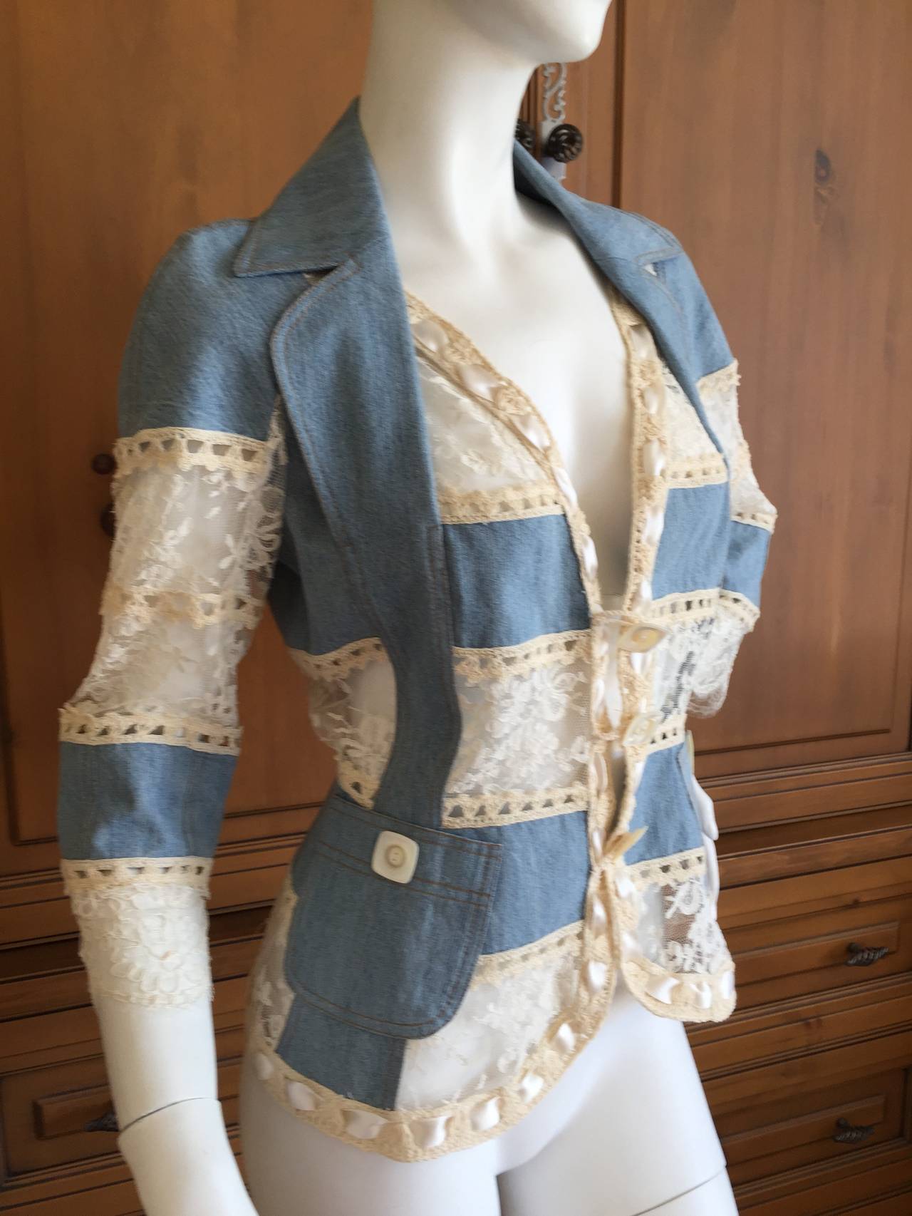 Christian Dior by John Galliano  Denim & Lace 