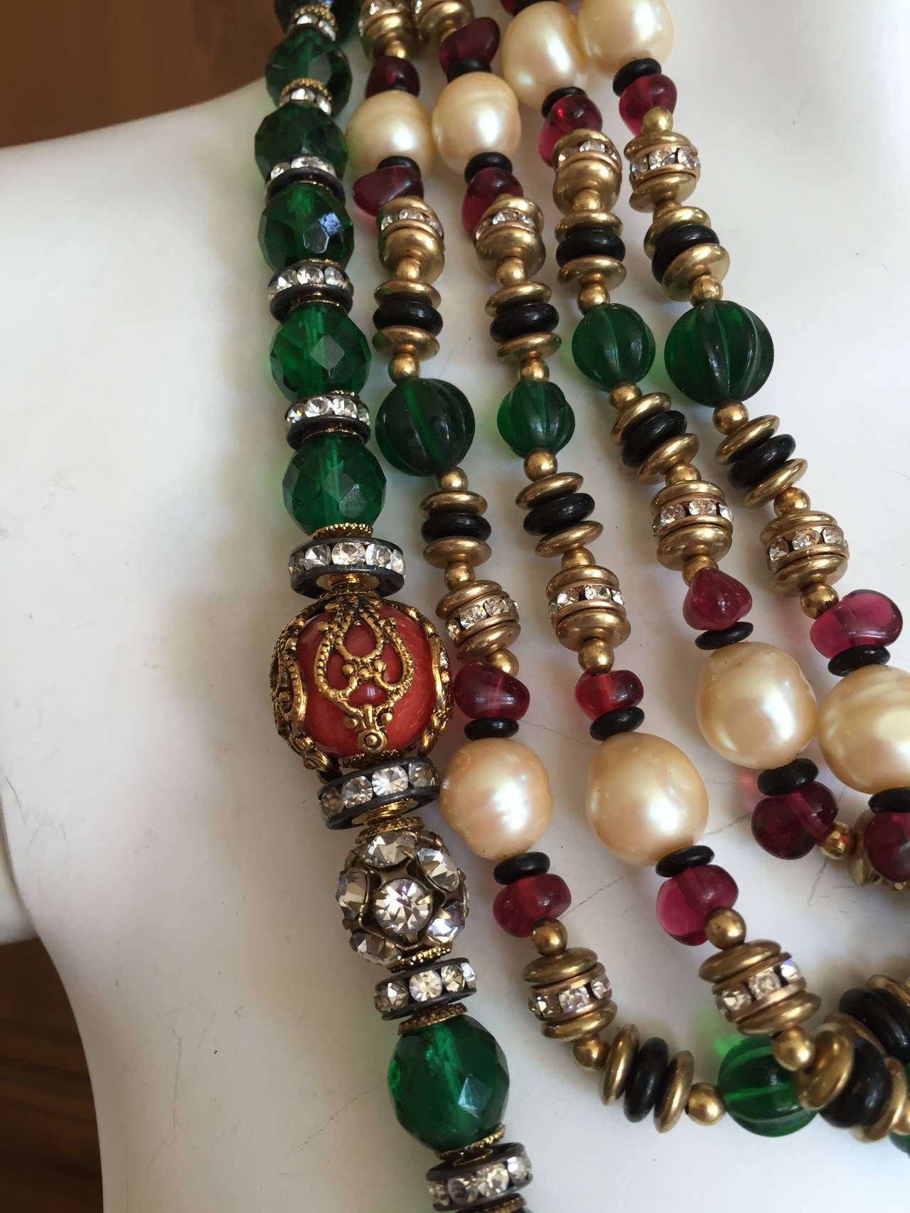Valentino 1980's Runway Necklaces In Excellent Condition In Cloverdale, CA