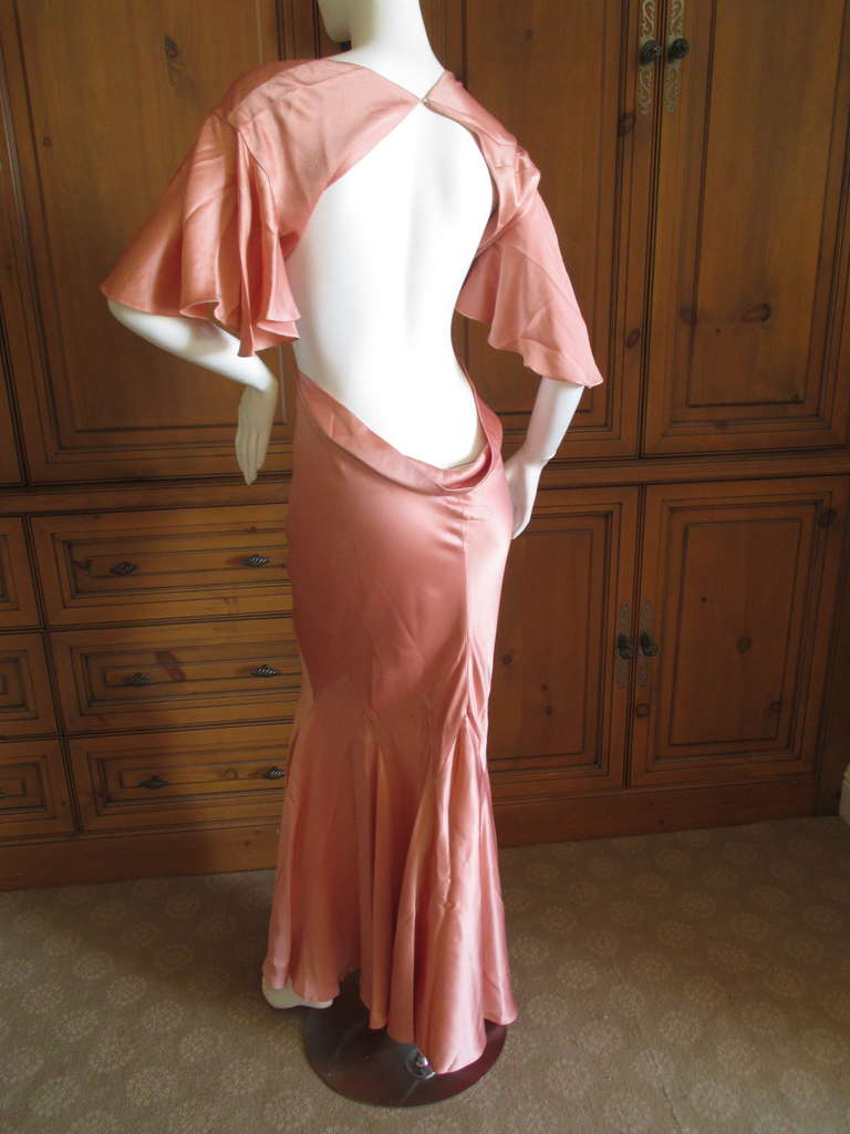 Alexander McQueen Bias Cut Silk Charmuese Bumster Dress
From the 2002 