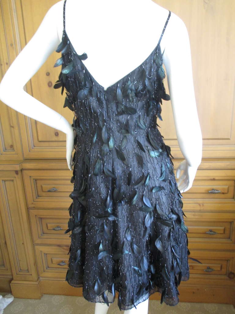 self portrait feather dress