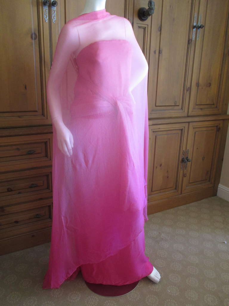 Chado Ralph Rucci Pink Ombre Strapless Dress with Interior Corset
New With Tags
Size 8