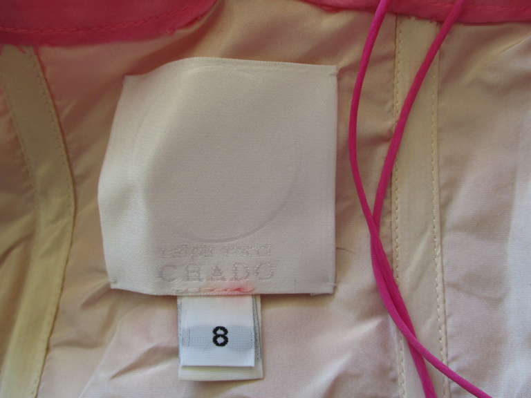 Chado Ralph Rucci Pink Ombre Strapless Dress with Interior Corset 4