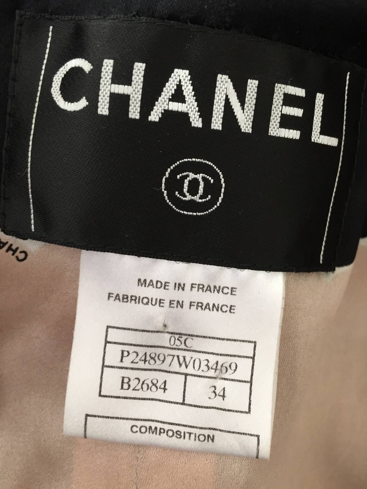 Chanel Cream & Black 3 Piece Suit (34) C 2005 4