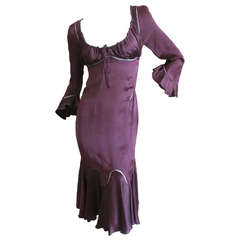 Alexander McQueen Silk Dress Fall 2002 Supercalifragilistic Collection