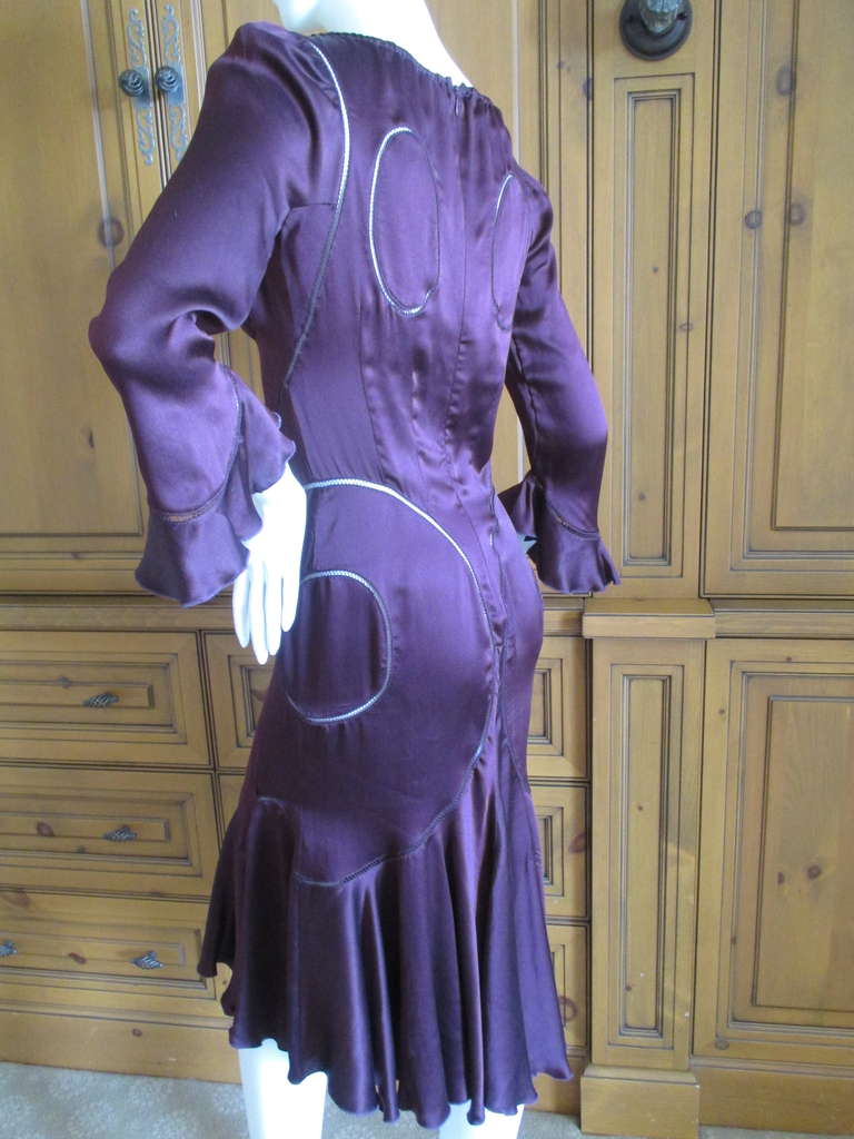 Alexander McQueen Silk Dress Fall 2002 Supercalifragilistic Collection In Excellent Condition In Cloverdale, CA