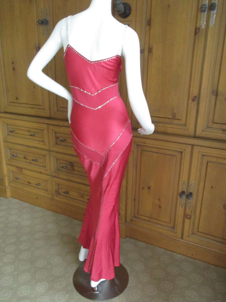 John Galliano Early Diamonte Gown and Wrap In Excellent Condition In Cloverdale, CA