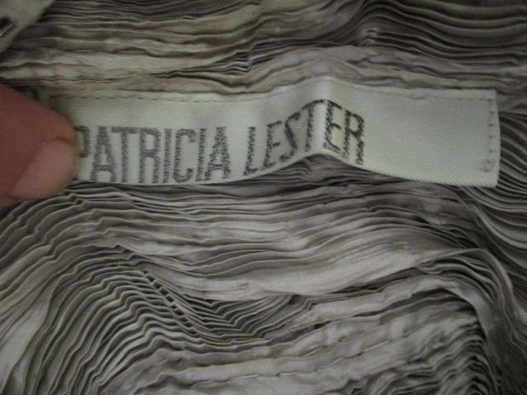 Early 1980s Rare Patricia Lester Silk & Bead Gown/Set