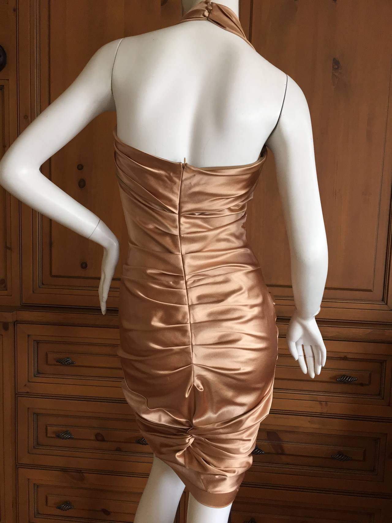 Christian Dior by John Galliano Gold Cocktail Dress 1