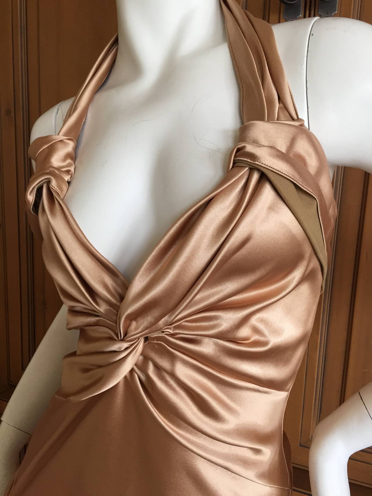 Christian Dior by John Galliano Gold Cocktail Dress 2