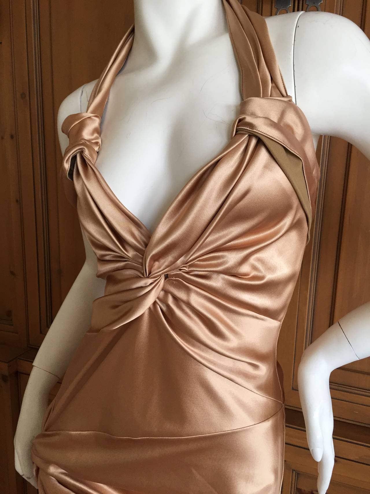 Christian Dior by John Galliano Gold Cocktail Dress 6
