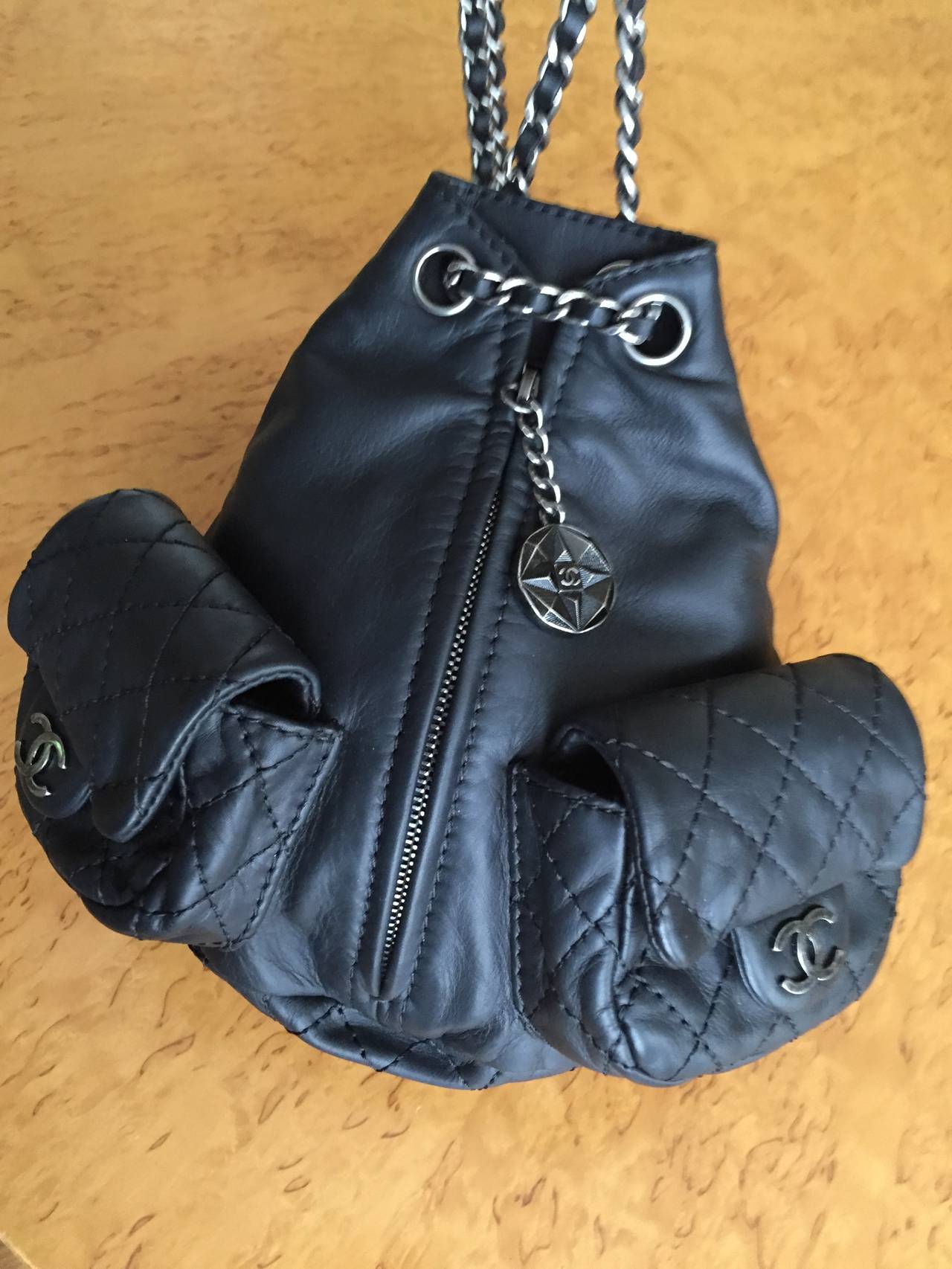 Chanel Rare Limited Edition Black Quilted Lambskin Mini 