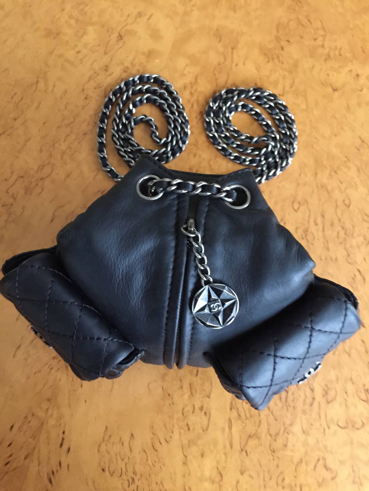 Chanel Black Quilted Lambskin Mini 