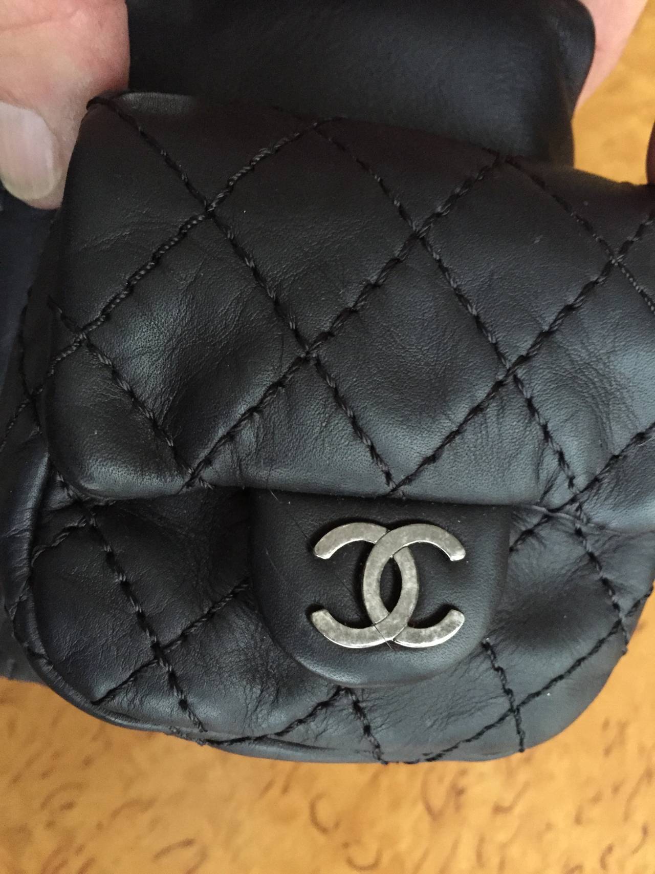 Chanel Black Quilted Lambskin Mini 