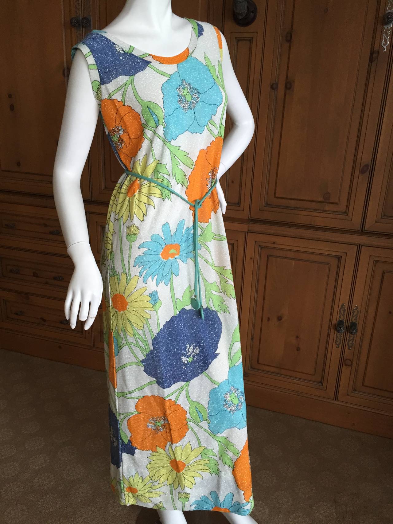 The Lilly by Lilly Pulitzer Sleeveless Floral Dress & Jacket For Sale 1