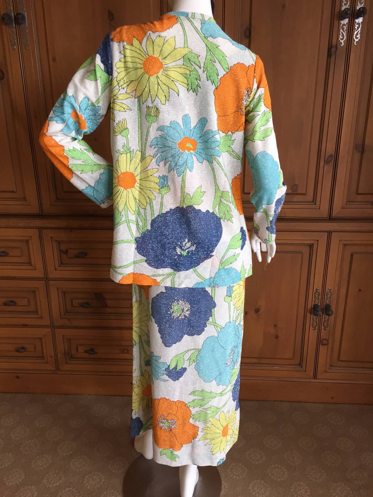 The Lilly by Lilly Pulitzer Sleeveless Floral Dress & Jacket For Sale 2