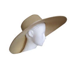Yves Saint Laurent Vintage Wide Brim Fine Straw Hat