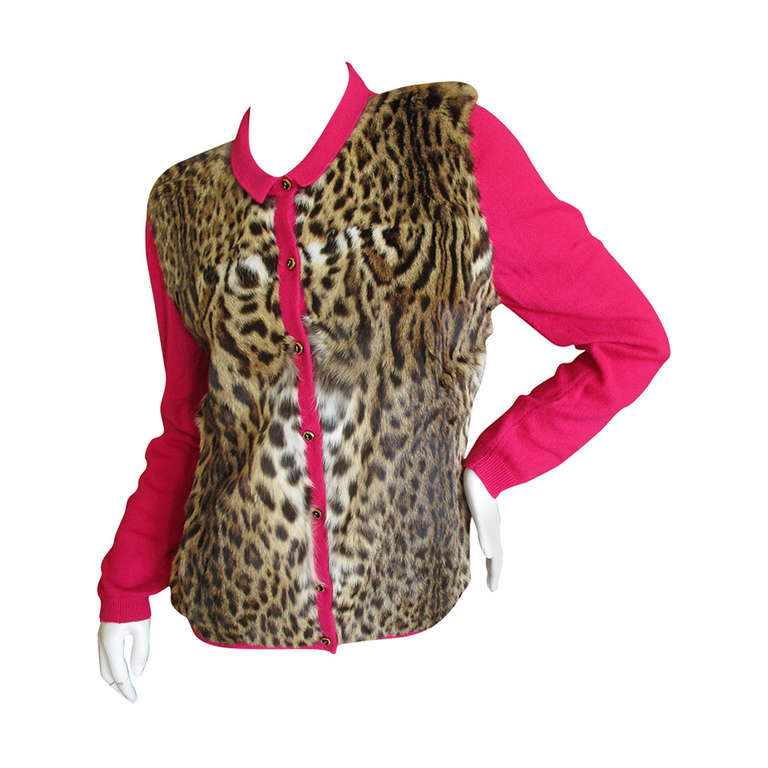 J. Mendel Lippi Cat Fur & Cashmere Jacket