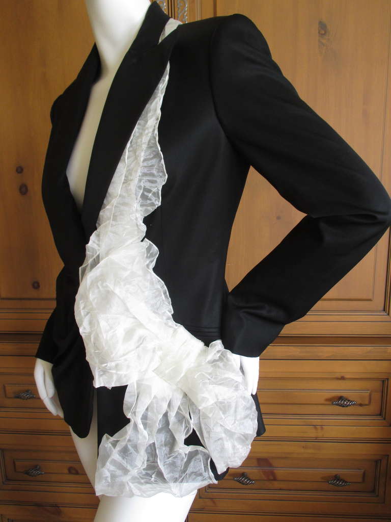 Dior by John Galliano Tuxedo Jacket In Excellent Condition In Cloverdale, CA