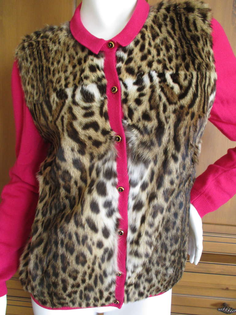 J. Mendel Lippi Cat Fur & Cashmere Jacket 1