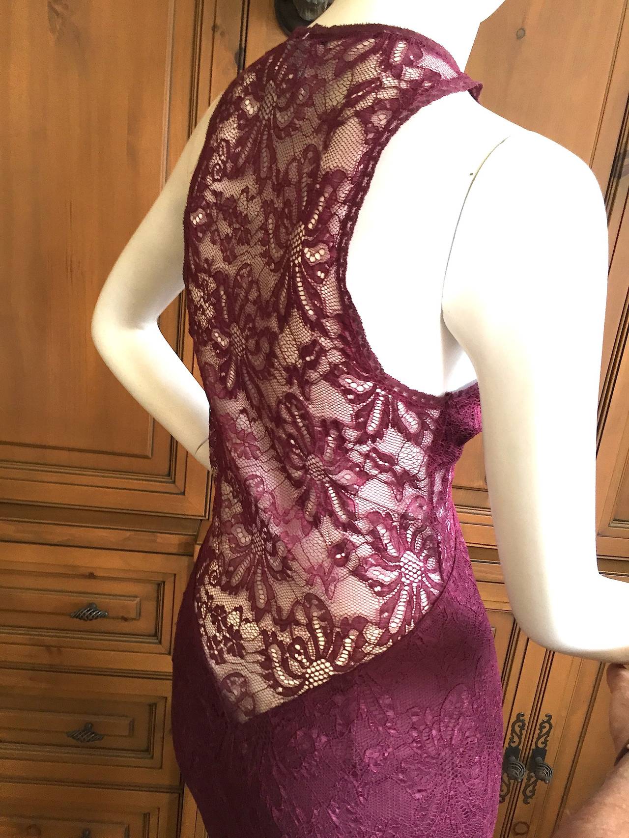 D&G Dolce & Gabbana Vintage Sexy Sheer Lace Mini Dress 3
