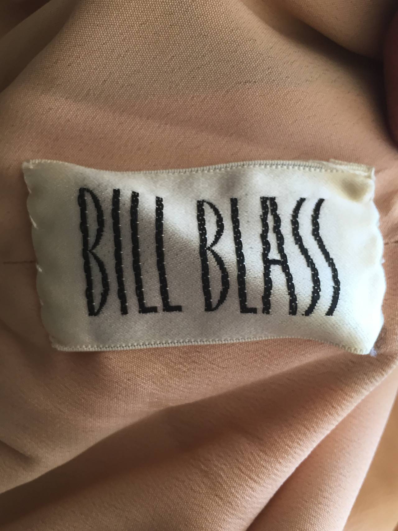 Bill Blass Seductive Vintage Empire Jeweled Silk Dress For Sale 4