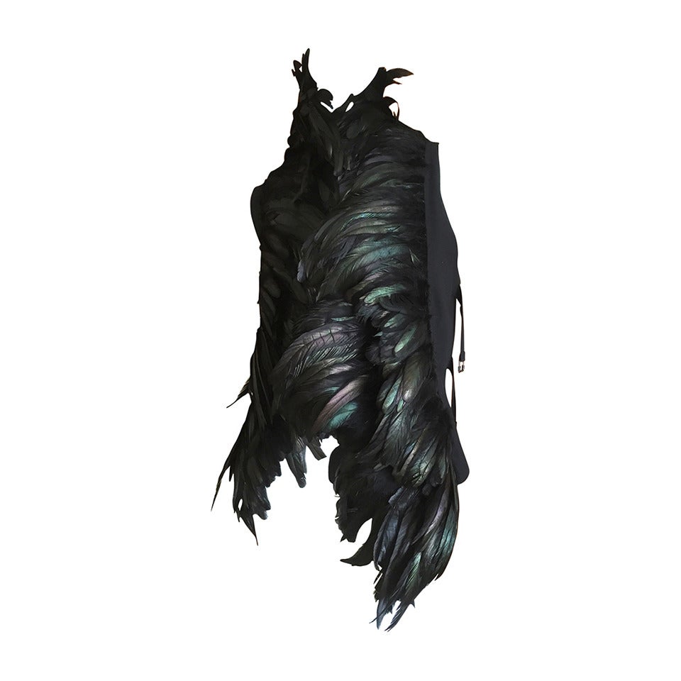 Ann Demeulemeester Dramatic Feather Vest